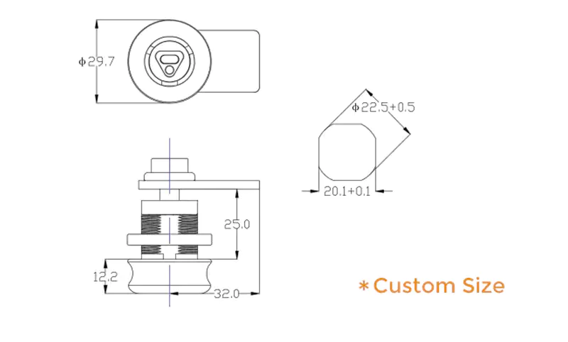 Vanma-cam-locks-dimension