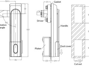 Smart Electronic Swing Handle Lock MS840L